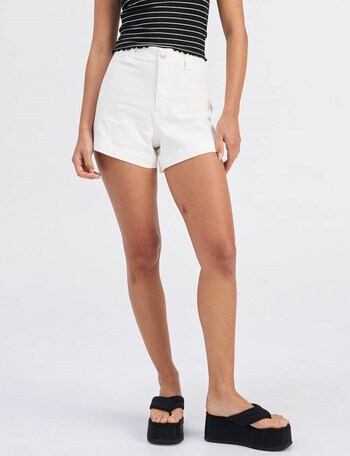 ONLY Paris Denim Shorts, White product photo
