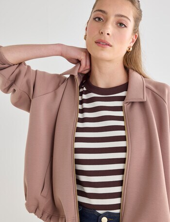 Mineral Liberty Balloon Knit Jacket, Stone product photo