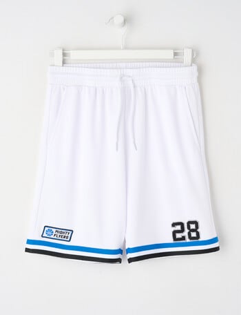 No Issue Basketball Mesh Knit Short, White product photo