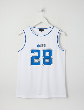 No Issue Basketball Mesh Tank Top, White product photo