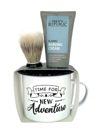 Mens Republic Mug With Shaving Cream & Brush product photo