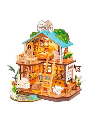 DIY Kits Rolife Puppy's Cozy Villa Miniature House, DG169 product photo