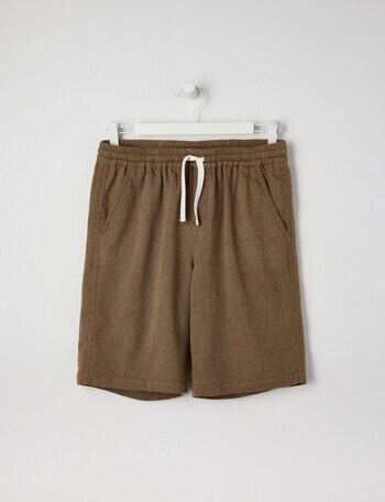 No Issue Textured Short, Mocha product photo