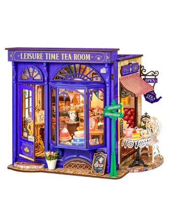 DIY Kits Rolife Leisure Time Tea Room Miniature House, DG171 product photo
