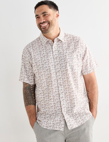 Logan Short Sleeve Shirt, Katel White product photo
