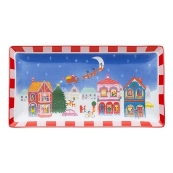 Porto Night Before Rectangular Platter, 29cm, Santa product photo