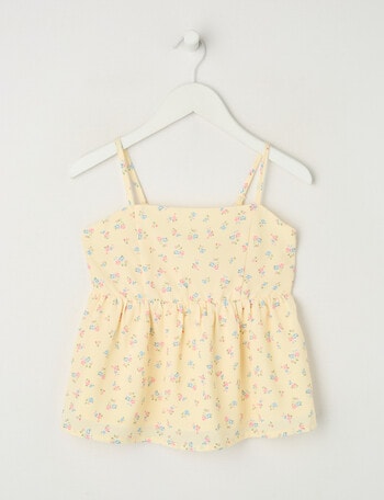 Switch Floral Willow Top, Pale Lemon product photo