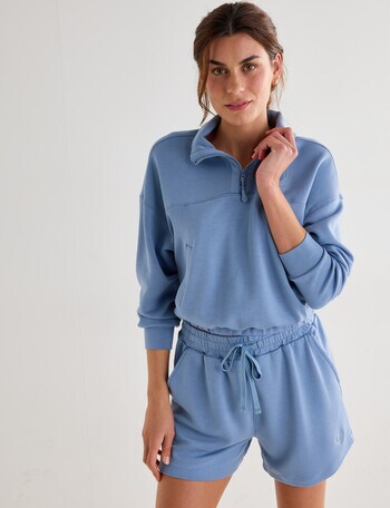 Superfit Premium Half Zip Sweater, Tranquil Blue product photo