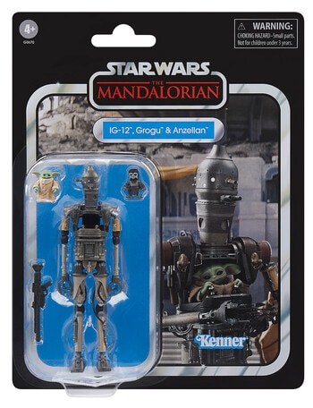 Star Wars The Vintage Collection Ig-12, Grogu & Anzellan product photo