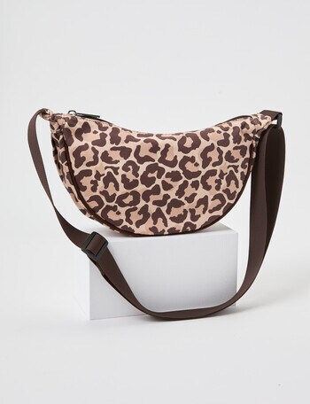 Switch Leopard Pouch, Chocolate & Natural product photo