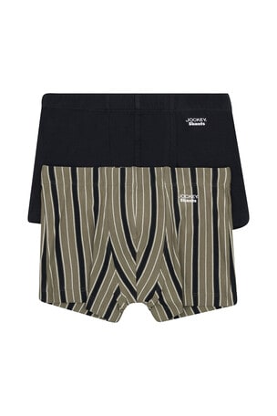 Jockey Skants Trunks, 2-Pack, Black & Deckside Stripe product photo