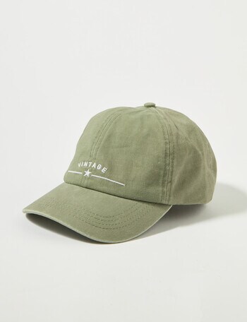 No Issue Vintage Cap, Washed Moss product photo