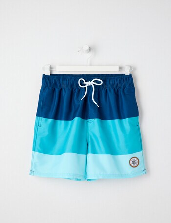 Wavetribe Colour Block Swim Short, Ink product photo