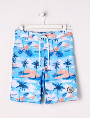 Wavetribe Island All Over Print Board Short, Blue product photo