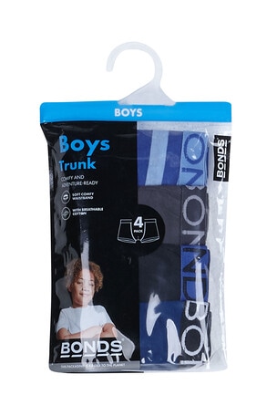 Bonds Multipack Trunks, 4-Pack, Stripe & Blues product photo