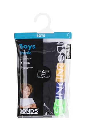 Bonds Multipack Trunks, 4-Pack, Black product photo