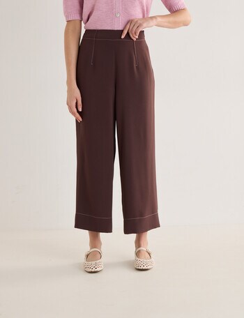 Jigsaw Huxley Smart Crop Pants, Raisin product photo