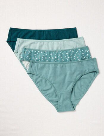 Lyric Bikini Briefs, 4-Pack, Dandelion product photo