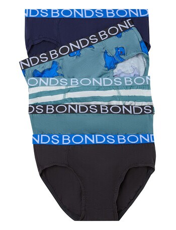 Bonds Multipack Brief, 5-Pack, Bob Dog Blue product photo