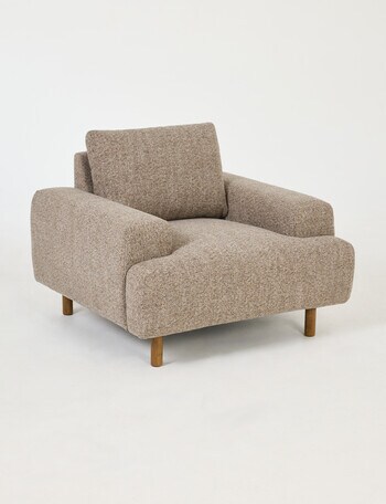 LUCA Furniture Bari Fabric Chair, Mocha product photo