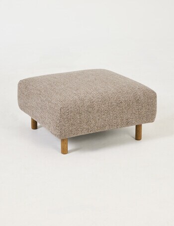 LUCA Furniture Bari Fabric Ottoman, Mocha product photo