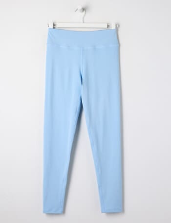 SUPERFIT GIRL Ultra Soft High Rise Full Length Legging, Light Blue product photo