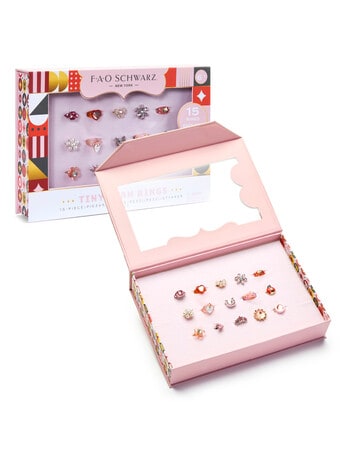 FAO Schwarz Tiny Glam Rings, 15-Piece Set product photo