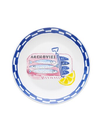Porto Positano Side Plate, 20cm, Anchovies product photo