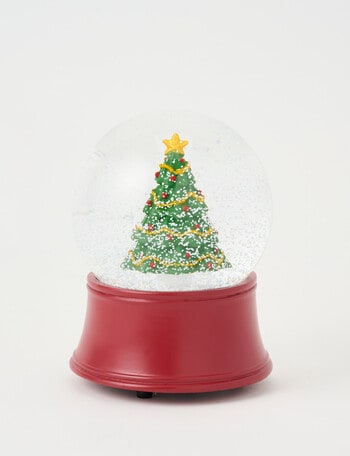 Christmas Shop Musical Tree Snow Globe product photo