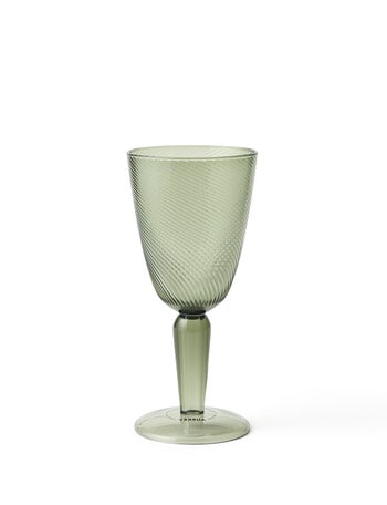 Aubrey Verde Wine Glass, 410ml, Green product photo