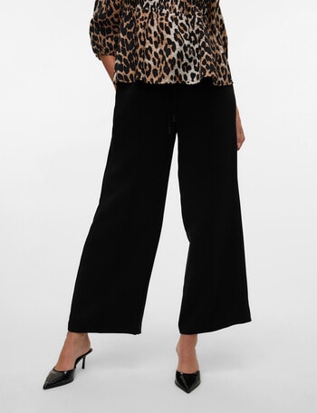 Vero Moda Pintuck Pull On Trouser, Black product photo
