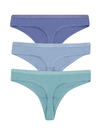 Jockey Woman Everyday Value Gee Brief, 3-Pack, Teal, Blue & Dark Blue product photo