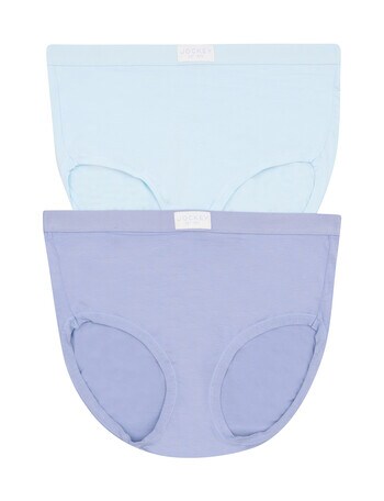 Jockey Woman Comfort Cotton Bamboo Full Brief, 2-Pack, Monday Muse & Ocean Glass product photo