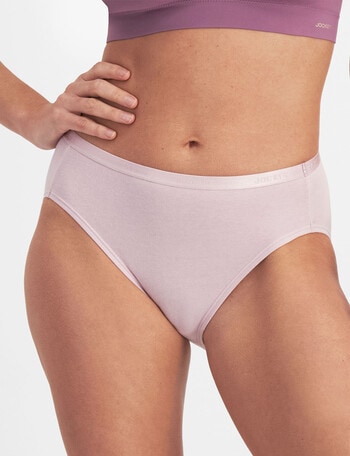 Jockey Woman Everyday Value Hi Cut Brief, 3-Pack, Sentimental Reasons, Pink Salt & Lupine product photo