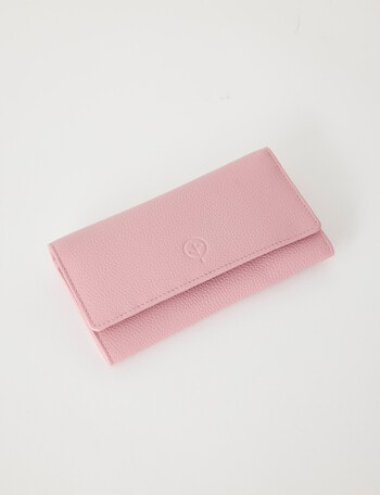 Carte Leather Trifold Wallet, Pink product photo