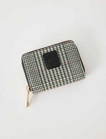Carte Leather Small Zippy Wallet, Tartan product photo