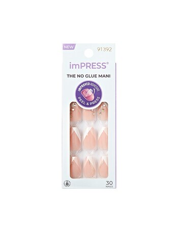 Kiss Nails ImPress Modern French Nail, Glimpse product photo