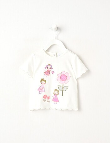 Teeny Weeny Fairy Garden Play Fairies Tee, White product photo