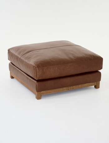 LUCA Furniture Venice Leather Ottoman product photo