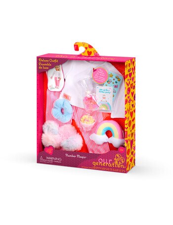 Our Generation Deluxe Pyjama with Rainbow Pillow product photo