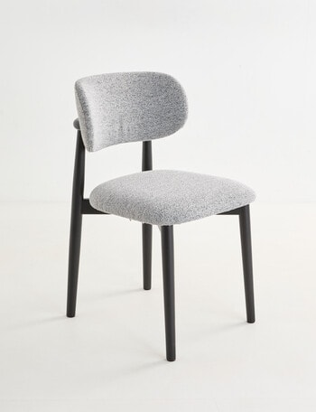 LUCA Furniture Leni Dining Chair, Grey/Black product photo