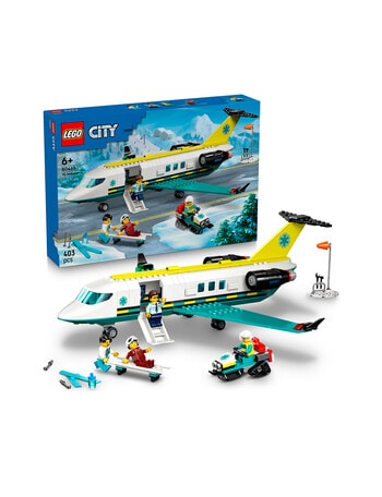 LEGO City Emergency Air Ambulance Airplane, 60465 product photo