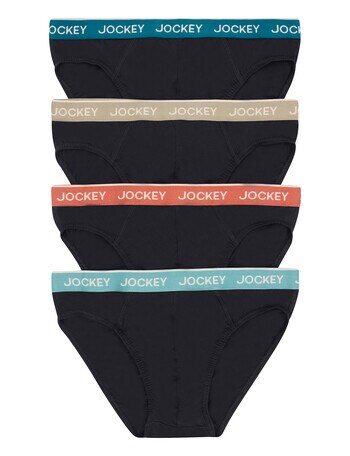 Jockey Hipster Brief, 4-Pack, Black product photo
