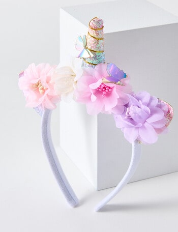 Mac & Ellie Unicorn Crown Headband, Pink product photo