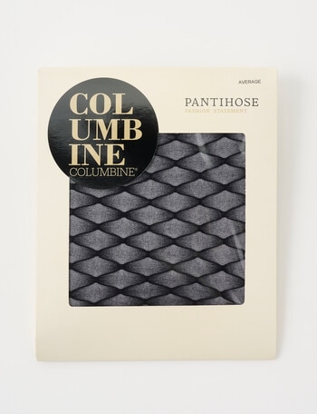 Columbine Mesh Fishnet Pantyhose, Black product photo