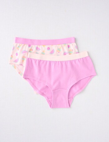 Blue Ink Fruitti Boyleg Brief, 2-Pack, Pink, 2-14 product photo