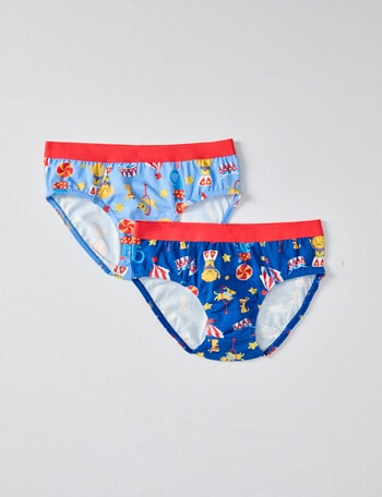 Blue Ink Circus Brief, 2-Pack, Blue 2-8 product photo