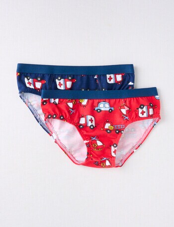Blue Ink Rescue Brief, 2-Pack, Navy & Red, 2-8 product photo