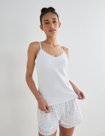 Zest Sleep Sleep Tank Top, White product photo