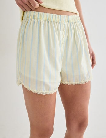 Zest Sleep Sleep Short, Yellow & Blue Stripe product photo
